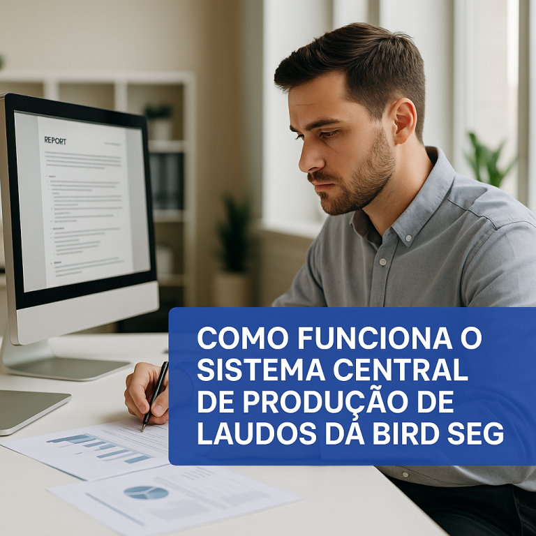 🧾 Como Funciona o Sistema Central de Produção de Laudos da BIRD SEG